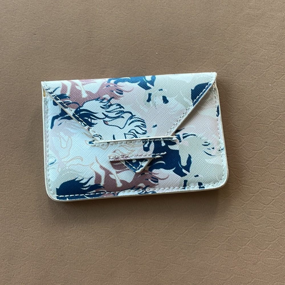 Horse print wallet/card holder